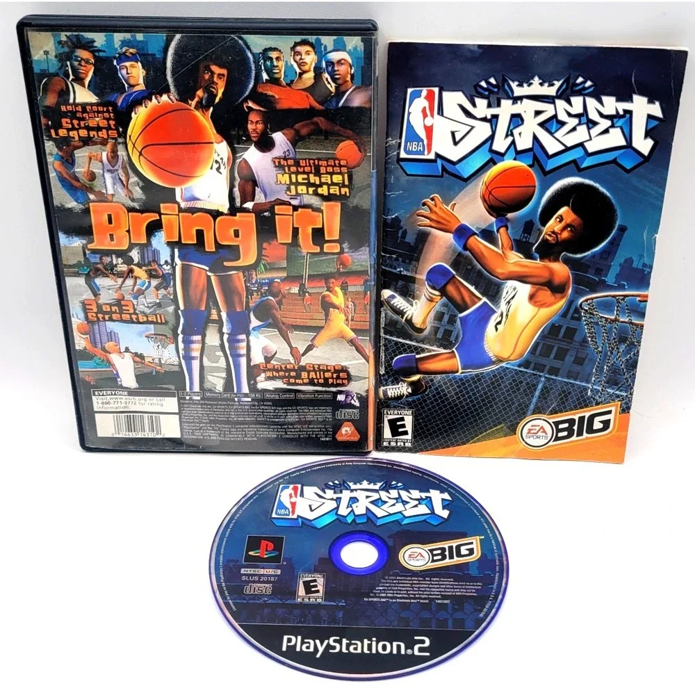 NBA Street Vol 1 (PS2, PlayStation 2 2003) CIB COMPLETE IN‎ BOX